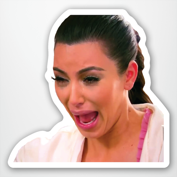 "Kim Kardashian Crying" Sticker